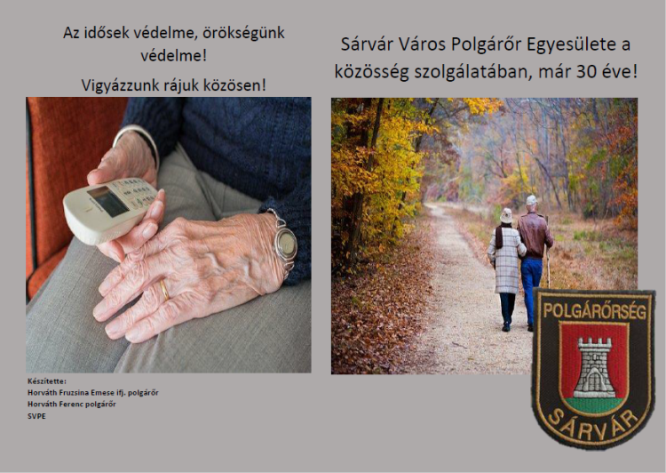 Új tájékoztató kiadvány az idősek védelmében Sárváron