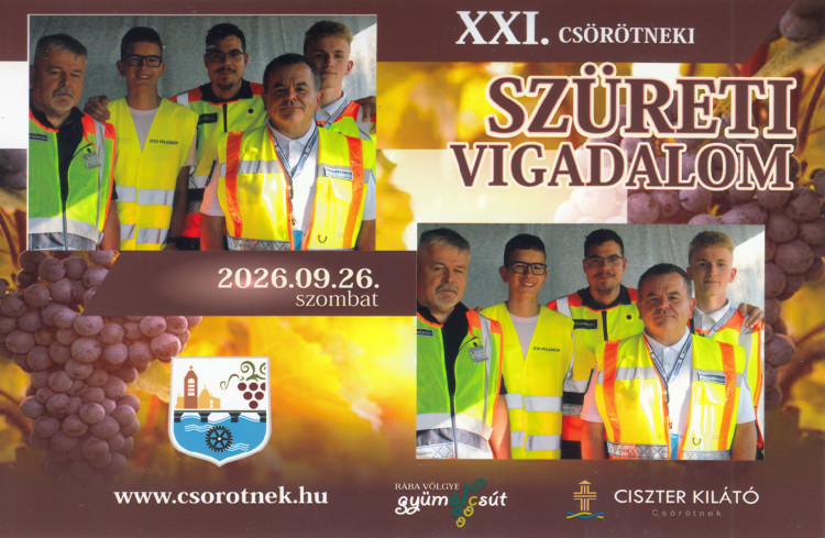 Csörötneki Vigadalom polgárőrökkel